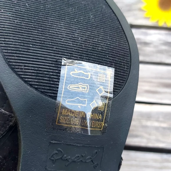 Qupid Black Summer Booties - Picture 5 of 8